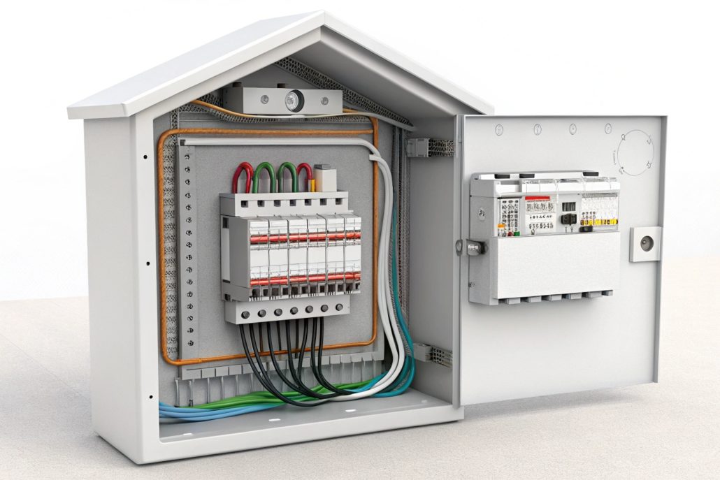 c’est un réseau électrique conçu chez le fabriquant de pieuvre électrique dans l’atelier avant le chantier. Il contribue à faciliter une installation de réseau électrique dans les bâtiments en construction ou en rénovation majeure.